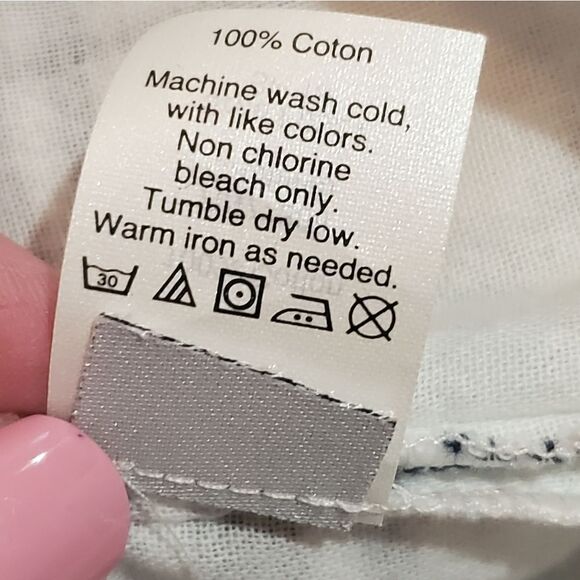 Madewell Blue and White Plaid Industry Button-Back Top, Size XXS - Picture 6 of 8